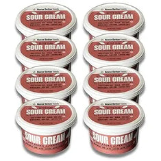 Dairy-Free Sour Cream – 8-Pack of 8 oz Tubs, Vegan, Plant-Based, Allergen-Friendly