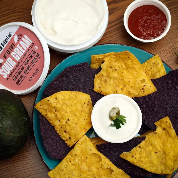 Never Better Plant-Based Sour Cream – 8 Pack (8 oz Tubs)