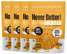 Dairy-Free Cheddar Shreds – 6-Pack of 7 oz Bags, Vegan, Plant-Based, Allergen-Friendly