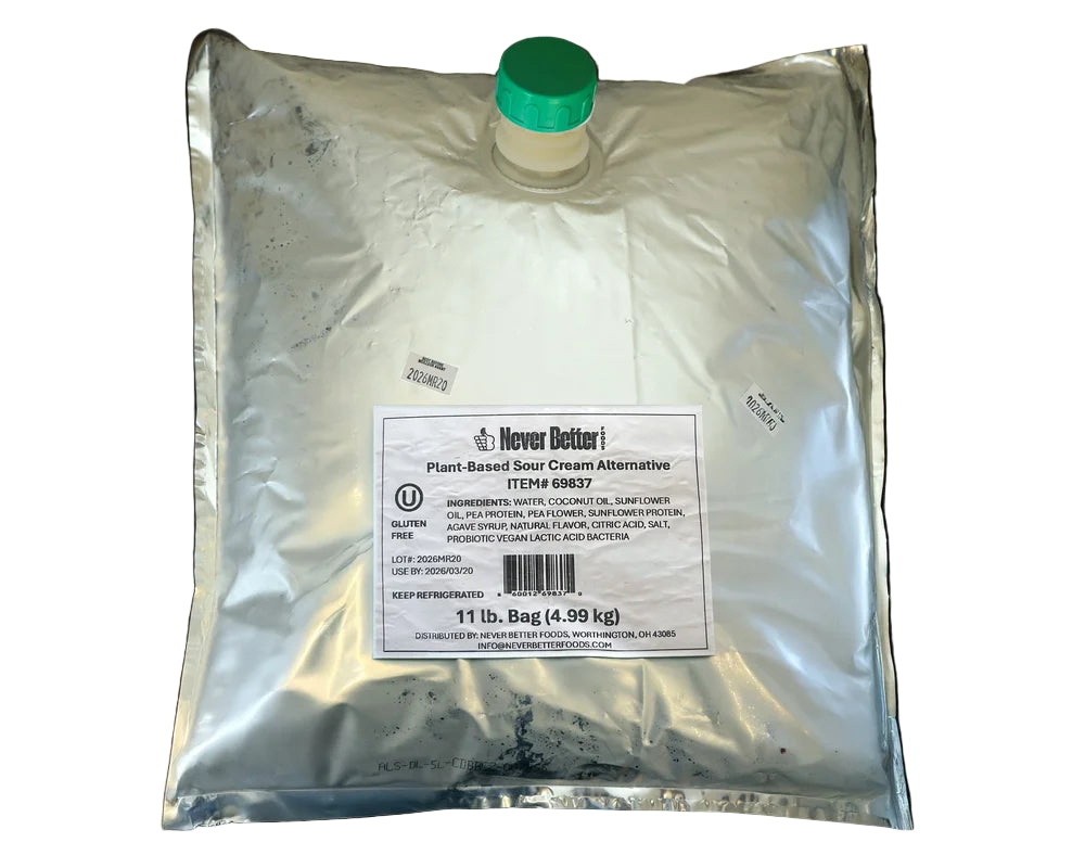 Vegan Sour Cream – 11 lb Bulk Bag, Dairy-Free, Plant-Based, Allergen-Friendly