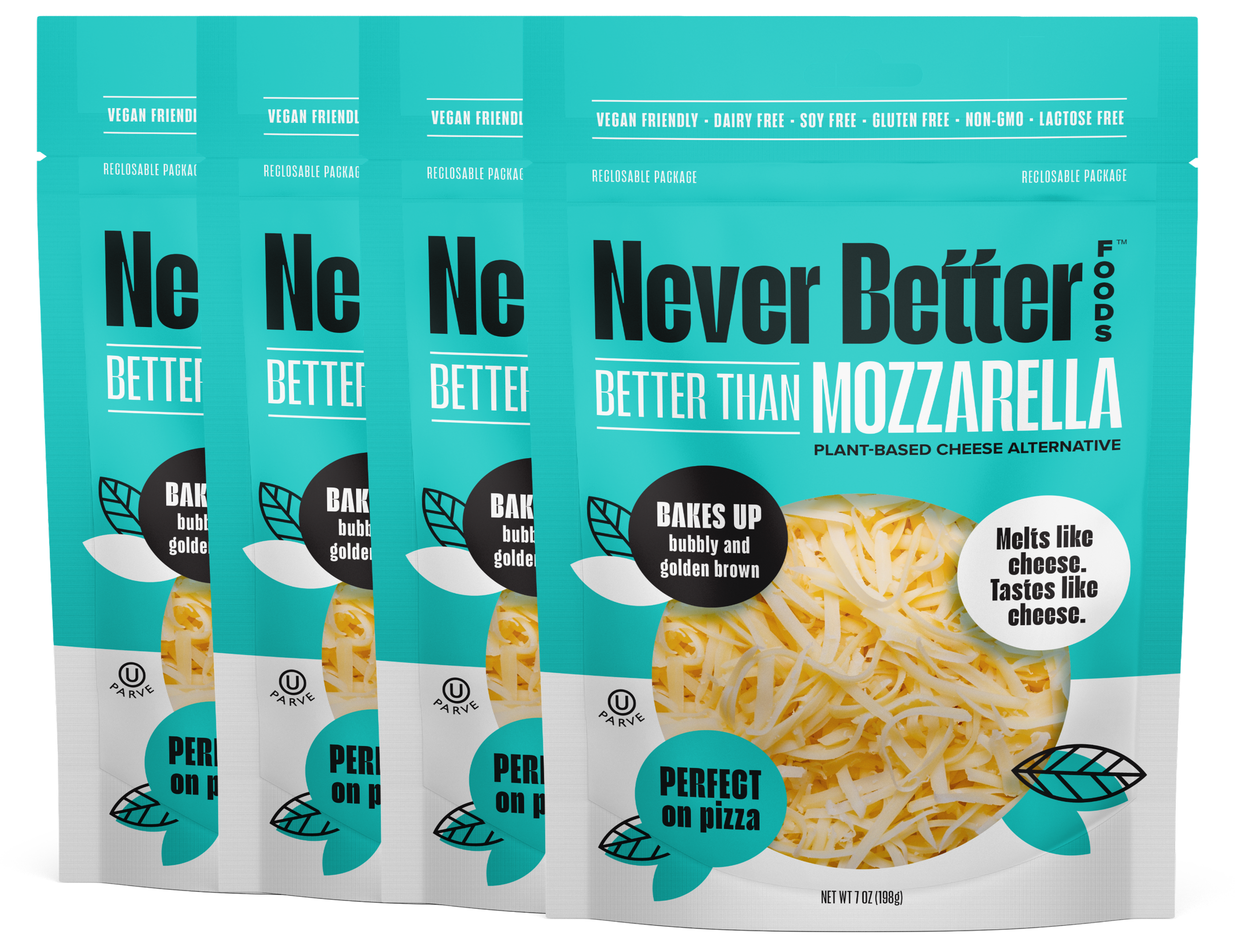 7oz Plant-based Mozzarella Pack of 4